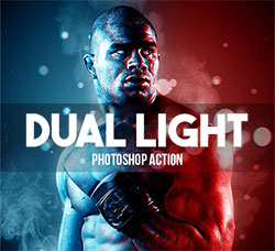 极品PS动作－双色光斑(含高清视频教程)：Dual Light Photoshop Action